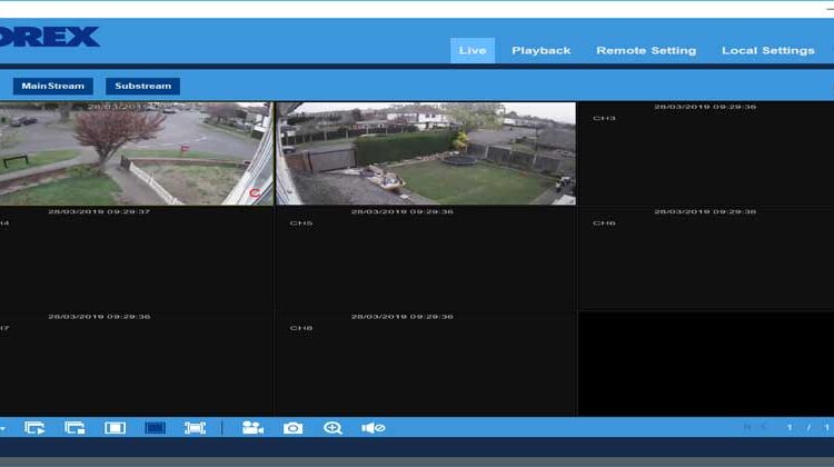 lorex home screen