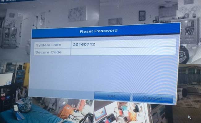HK Password Reset system date