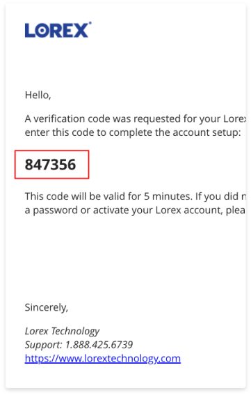 Lorex Uygulamasından şifre kurtarıldıktan sonra yeni giriş ekranı